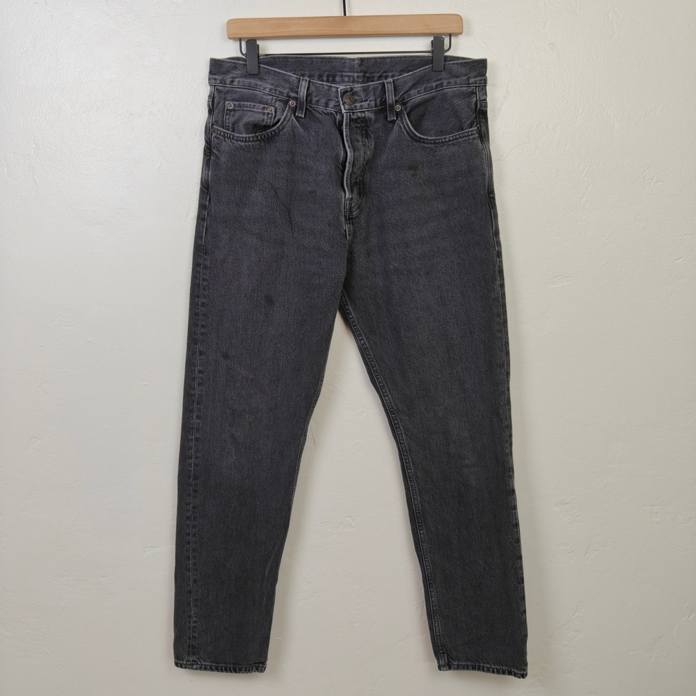 COS Mens Pillar Jeans 32x32 Charcoal Grey Denim Straight Leg Minimalist Normcore - Picture 2 of 11